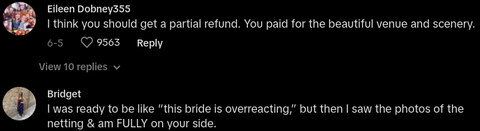 Botanical Garden Wedding Venue Puts Netting on Trees, Bride Fumes