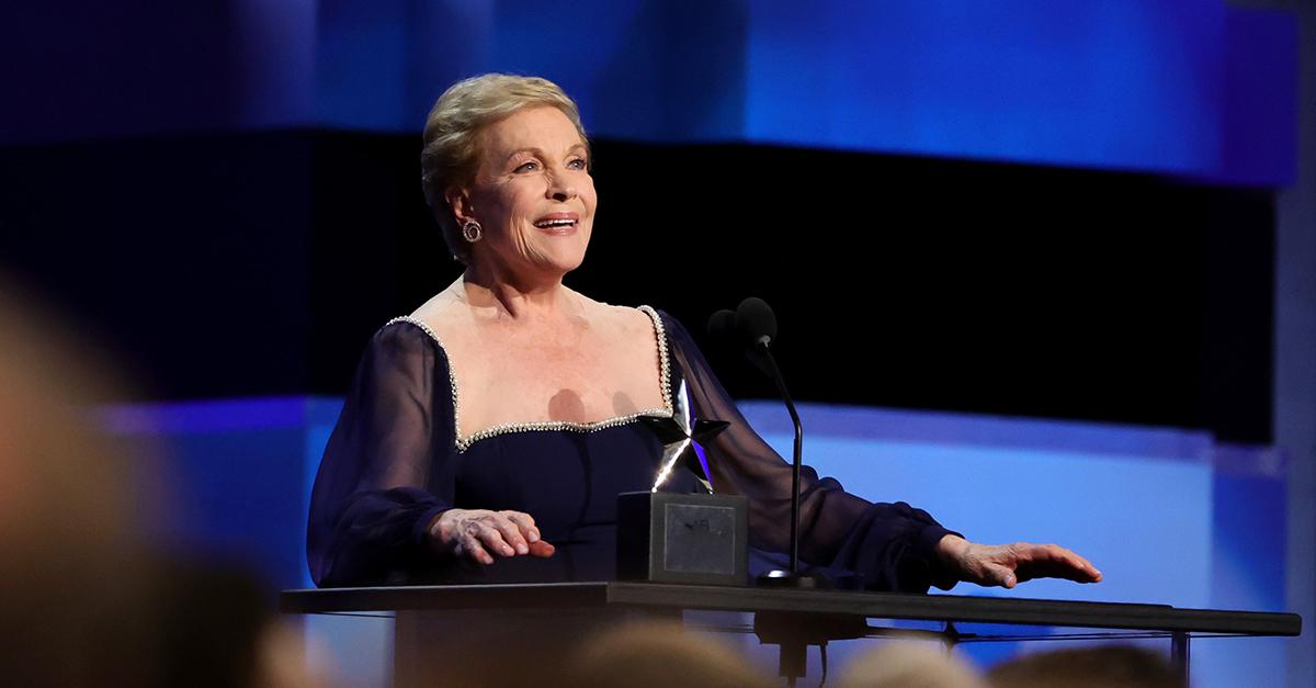 Julie Andrews accepted the AFI Life Achievement Award in 2022