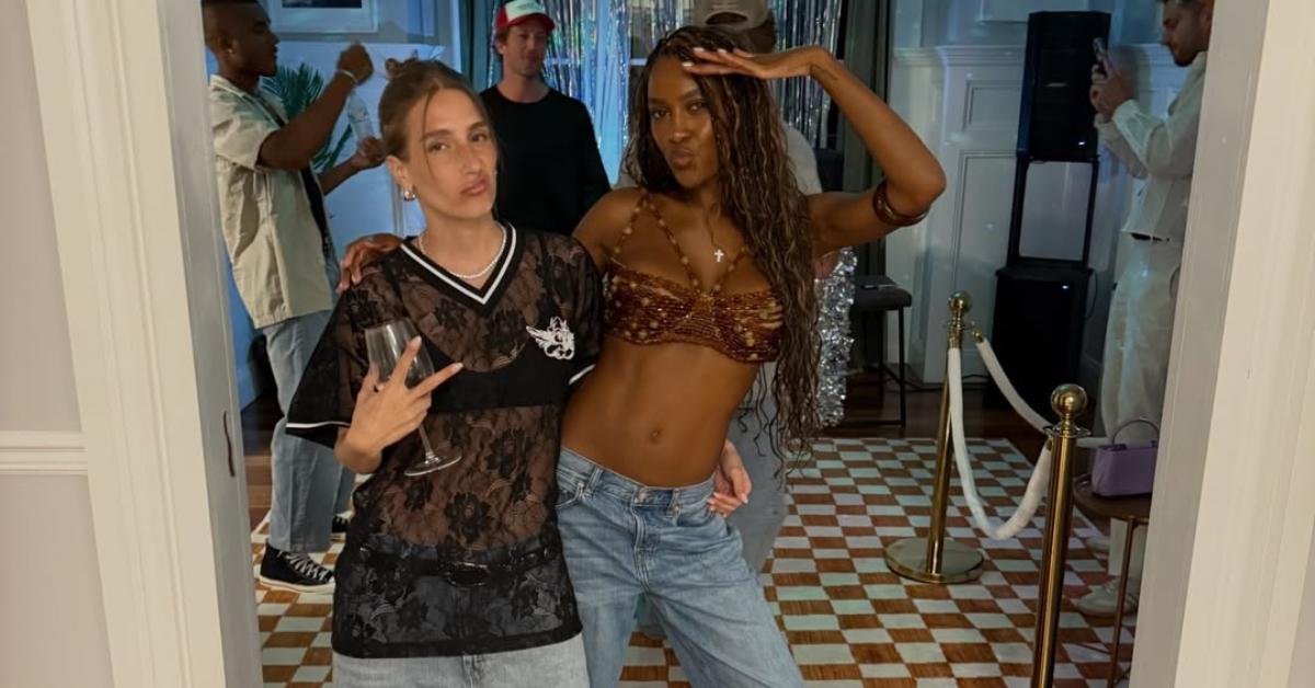 Amanda Batula with Ciara Miller at a party.