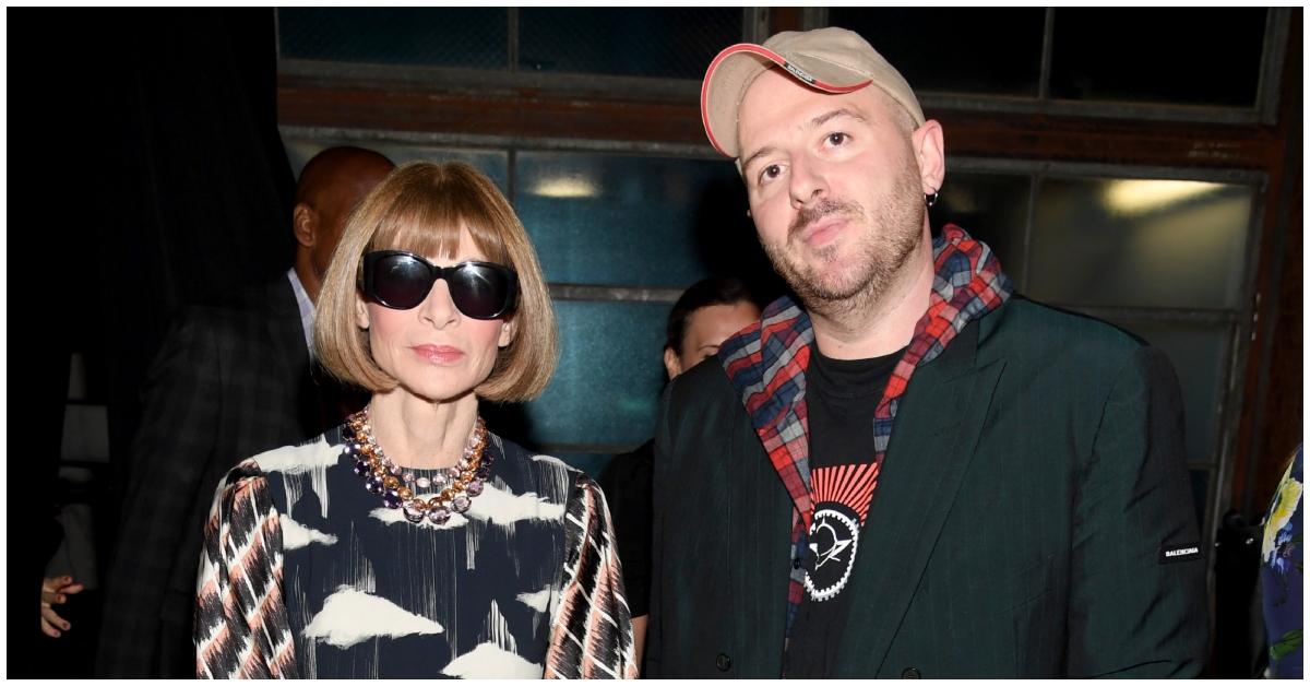 (l-r): Anna Wintour and Demna Gvasalia at an event