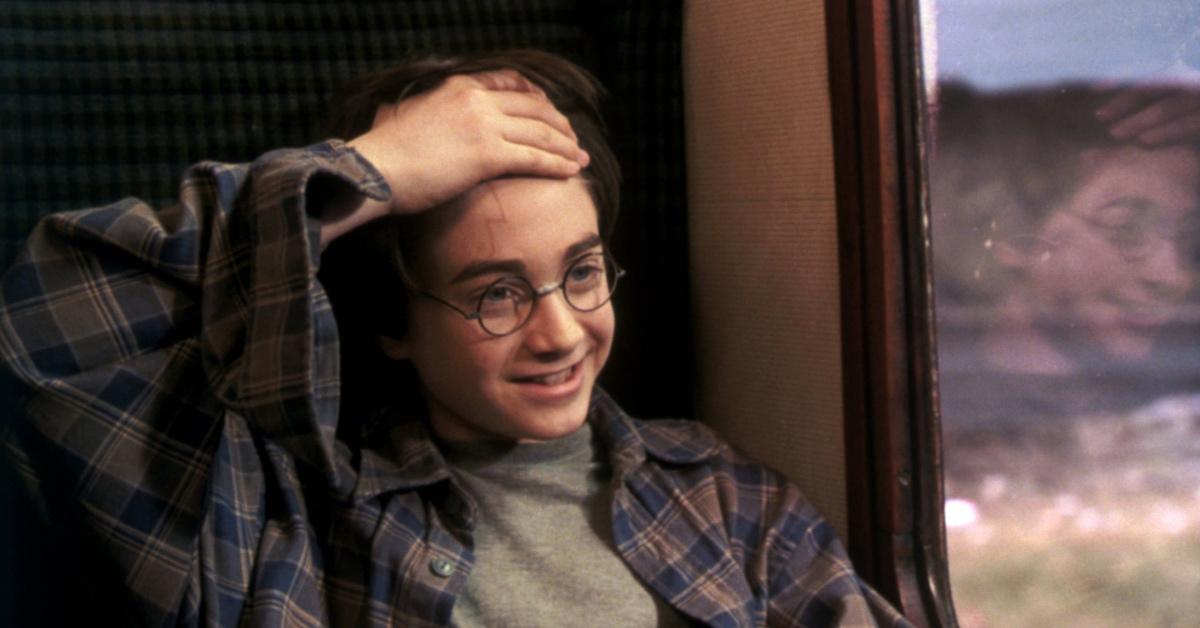 Harry Potter shows off his scar