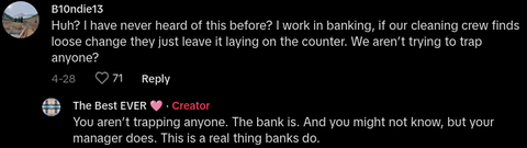 cleaning lady trap money