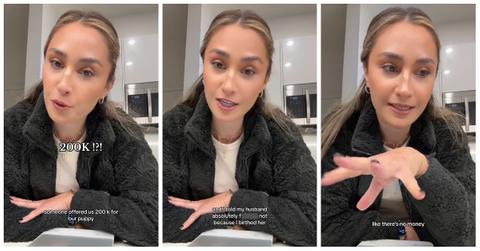 TikToker @itsalexiselliott revealed that someone offered her $200,000 for her dog.