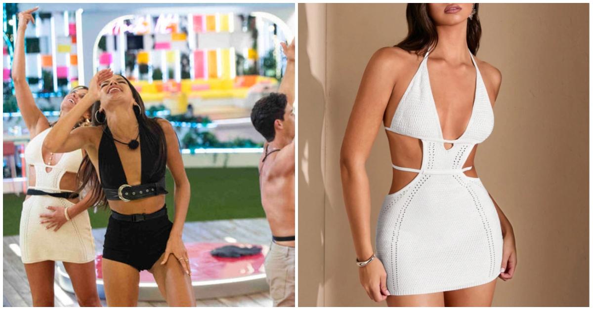 kenzie white crochet dress