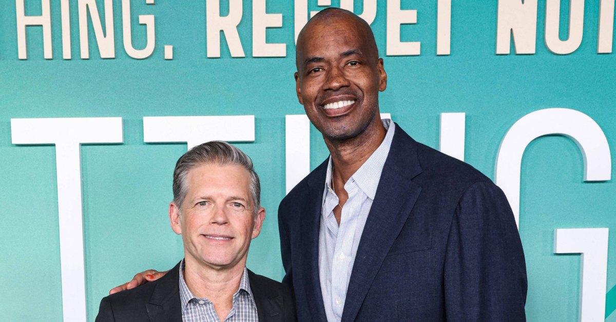 Jason Collins with his husband, Brunson Green.