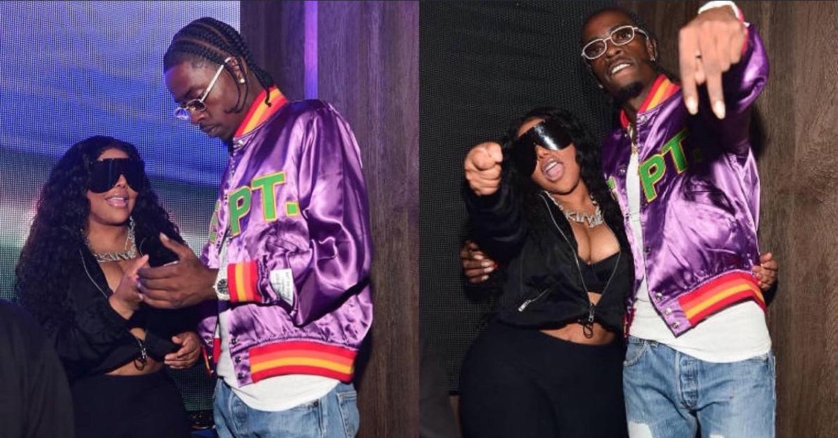 Composite photo of Lil' Kim and Rich Homie Quan shared on X