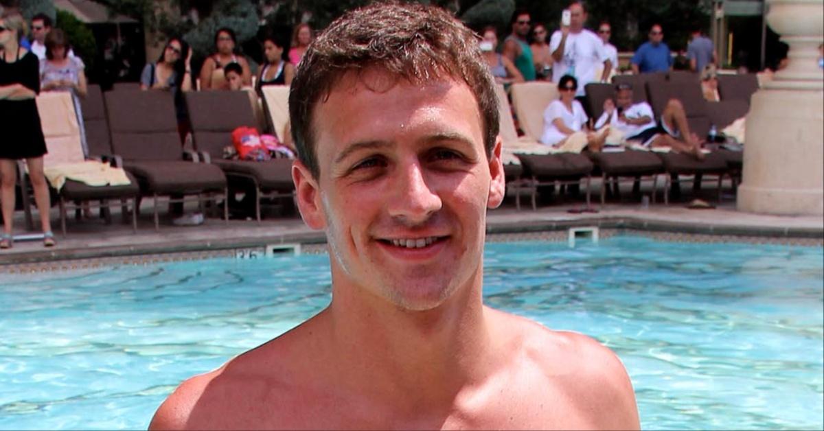 Ryan Lochte at the pool.
