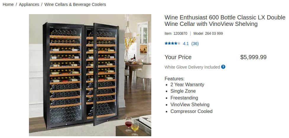 costco wine cooler