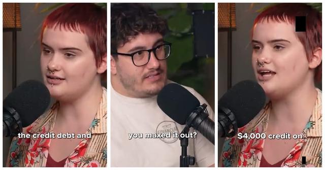 Woman Misunderstands What Credit Card Limit Means on Caleb Hammer's podcast