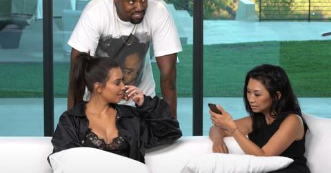Kim Kardashian, Kanye West, and Tracy Romulus