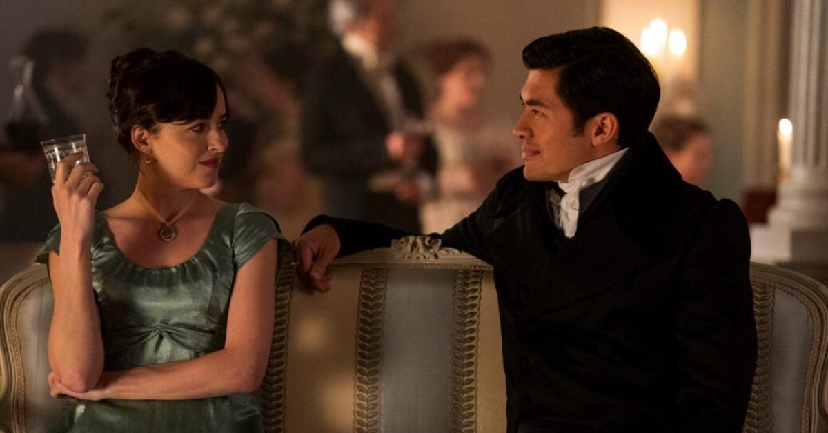 Dakota Johnson and Henry Golding in 'Persuasion.'