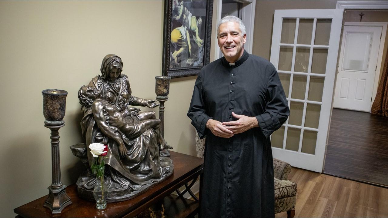 Father Mark Beard at St. Helena Catholic Church