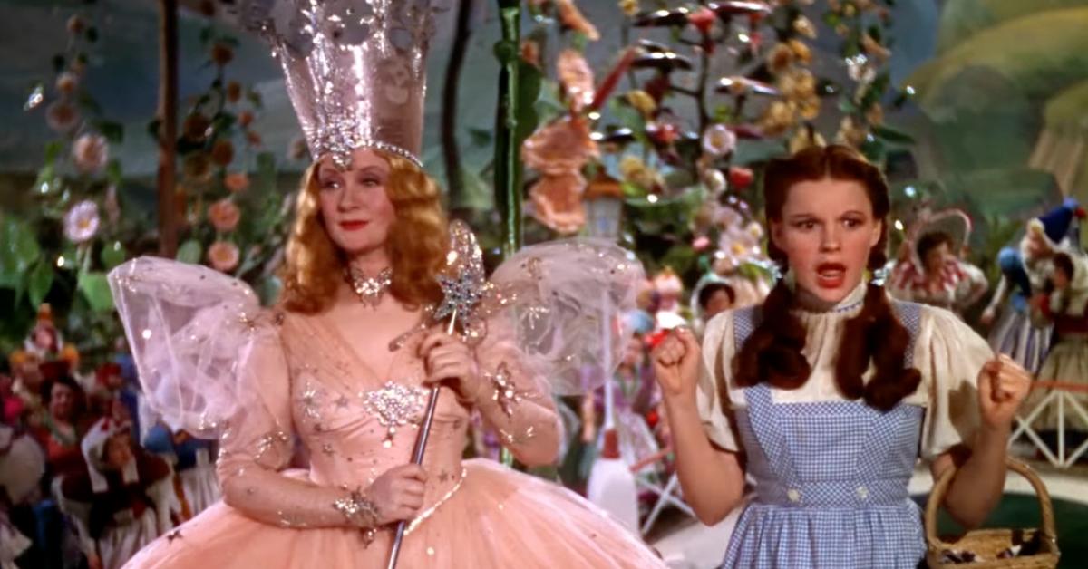 Glinda (Billie Burke) and Dorothy (Judy Garland) in 'The Wizard of Oz'