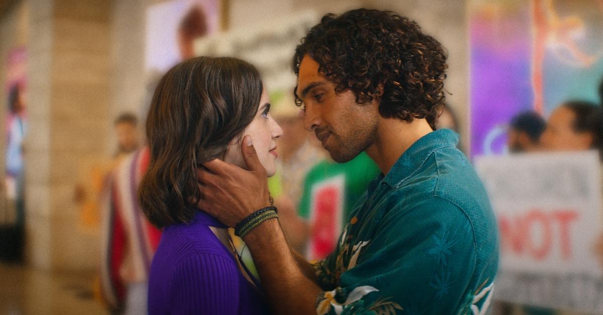 Jordi Webber as Jack and Laura Marano as Cami in Netflix's 'Choose Love.'