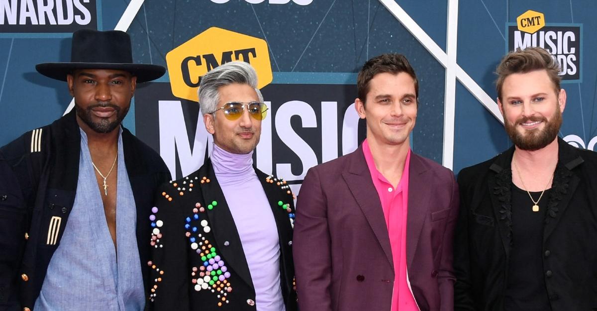 Most of the Queer Eye cast outside the Country Music Awards in 2022
