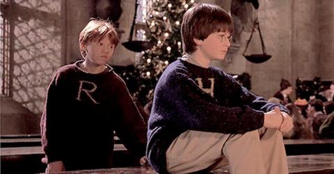 Harry Potter and Ron Weasley on Christmas