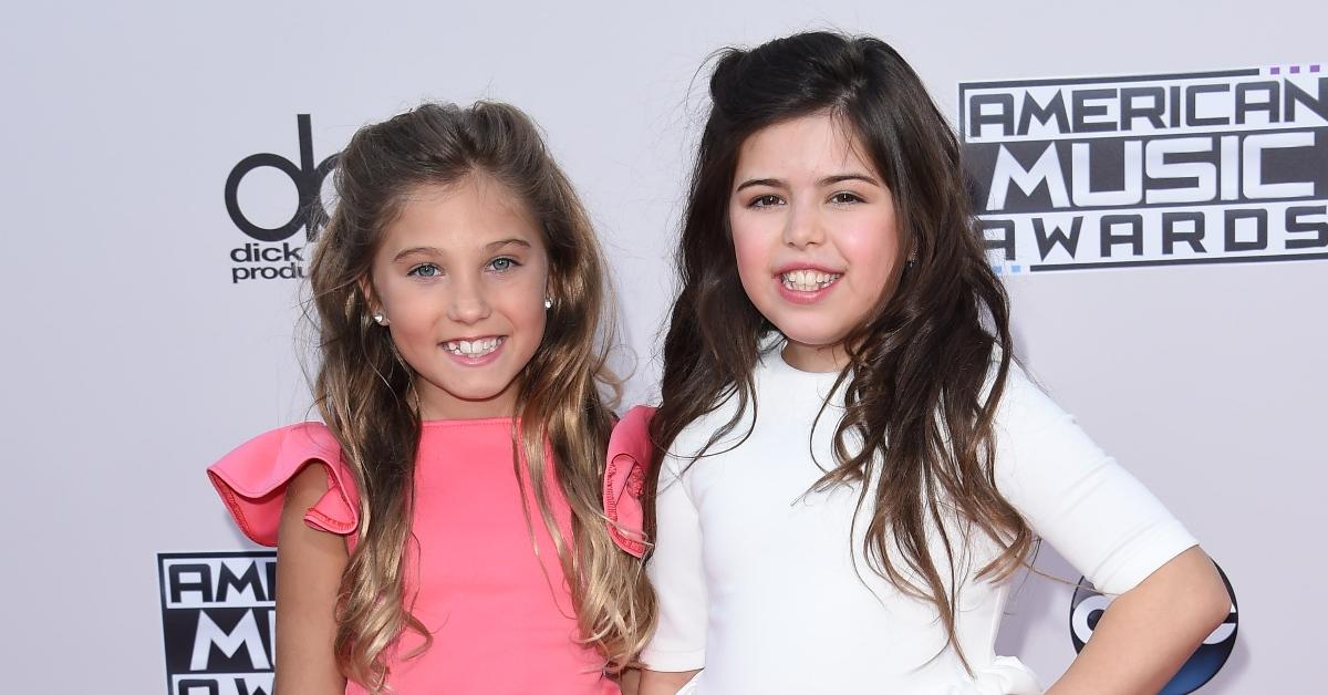  TV personalities Rosie Grace and Sophia Grace arrive at the 2015 American Music Awards