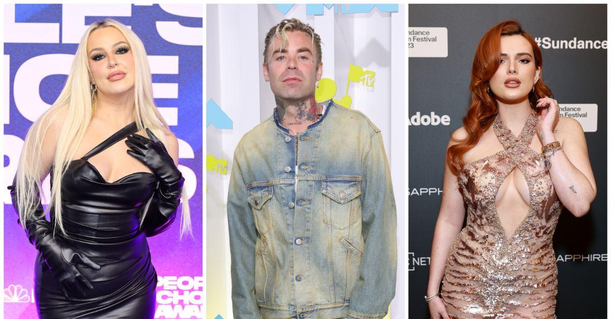 (l-r): Tana Mangeau, Mod Sun, and Bella Thorne