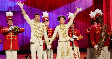 (Center) Hugh Jackman and Sutton Foster