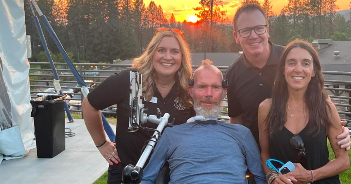 Steve Gleason at the 13th Annual Team Gleason Classic. 