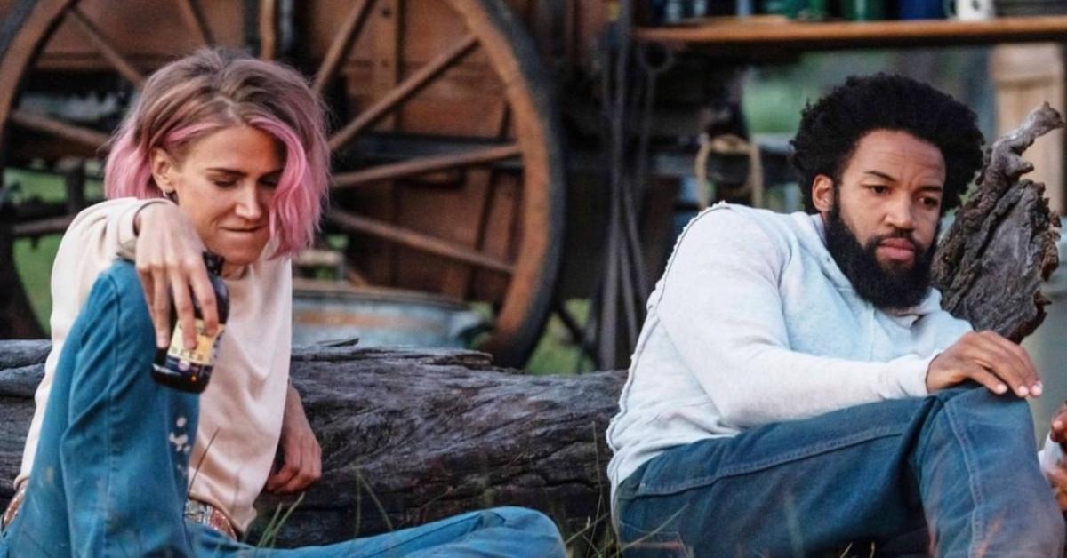 Jen Landon as Teeter and Denim Richards as Colby in 'Yellowstone'