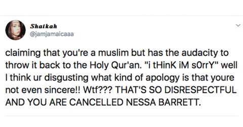 nessa fan reactions twitter 2 1586451551970 - Famosinha do TikTok Americano publicou vídeo ofensivo aos Muçulmanos
