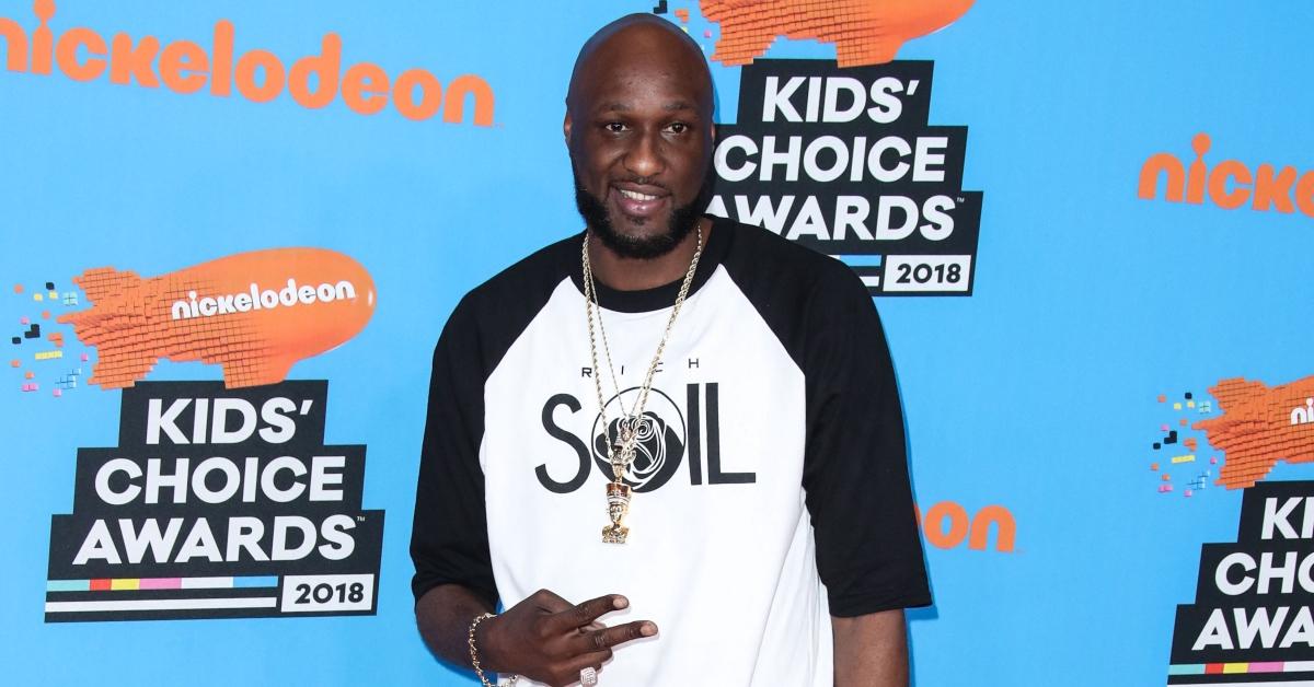 Lamar Odom at the 2018 Kids Choice Awards