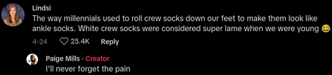 Only Millennials Wear Ankle Socks, TikToker Claims