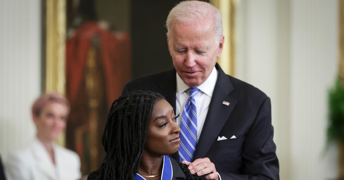 Simone Biles, President Joe Biden