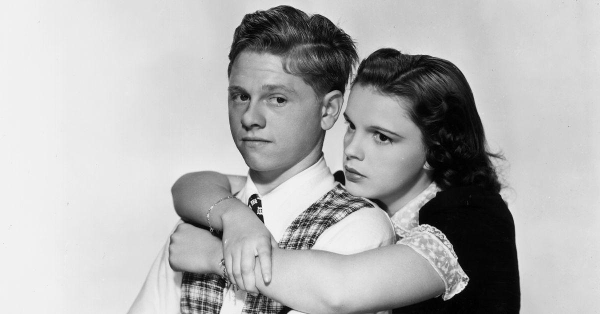 (l-r): Mickey Rooney and Judy Garland