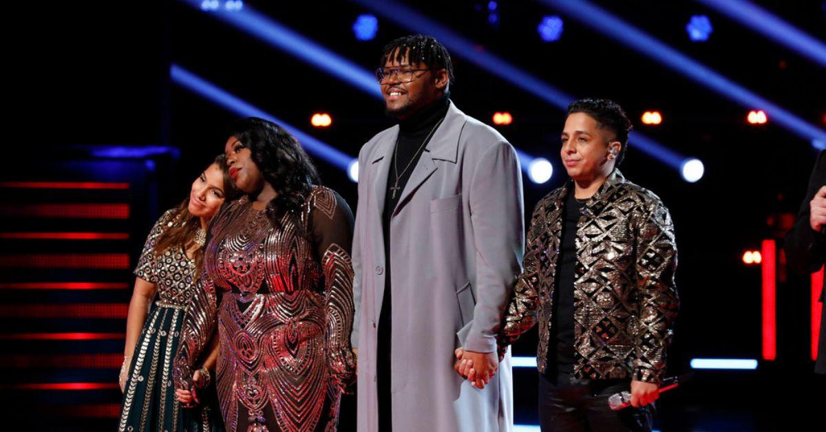 Parijita Bastola, Kim Cruse, Justin Aaron, Omar Jose Cardona in 'The Voice' Instant Save