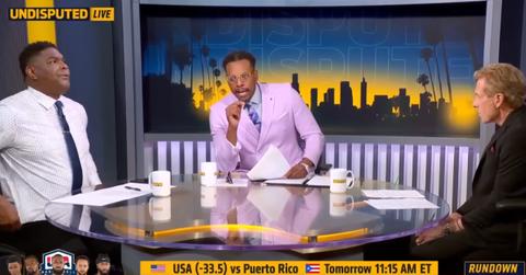 'Undisputed' episode with Skip Bayless.