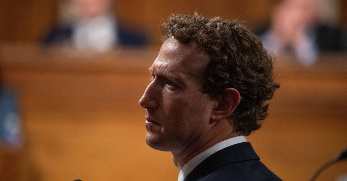 Mark Zuckerberg testifying in front of Congress in 2024. 