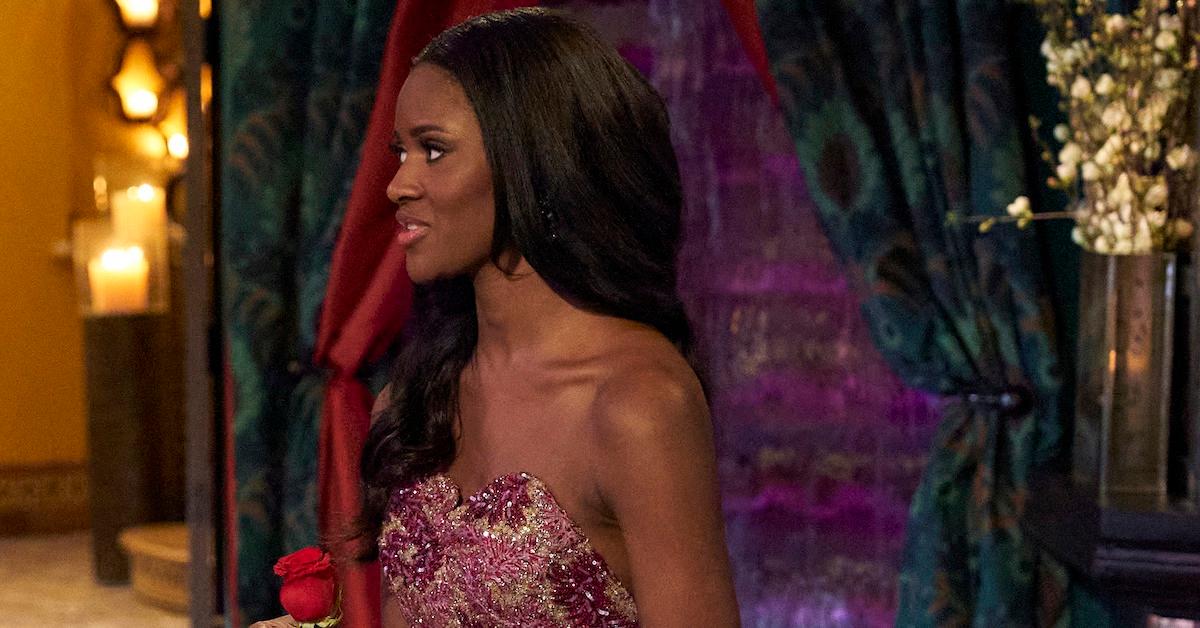 Charity Lawson at the rose ceremony in 'The Bachelorette'