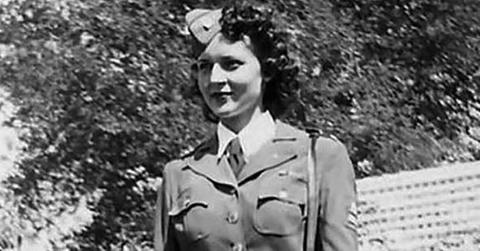 Betty White in her military uniform