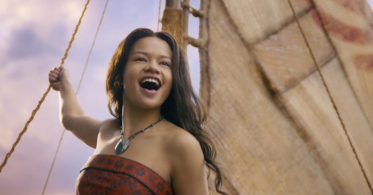 Catherine Laga'aia as Moana in the live-action movie.