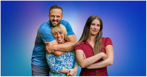 (l-r): Josh, Tina, and Janelle from 'I Love A Mama's Boy'