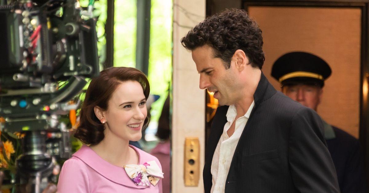 Rachel Brosnahan as Midge Maisel and Luke Kirby as Lenny Bruce