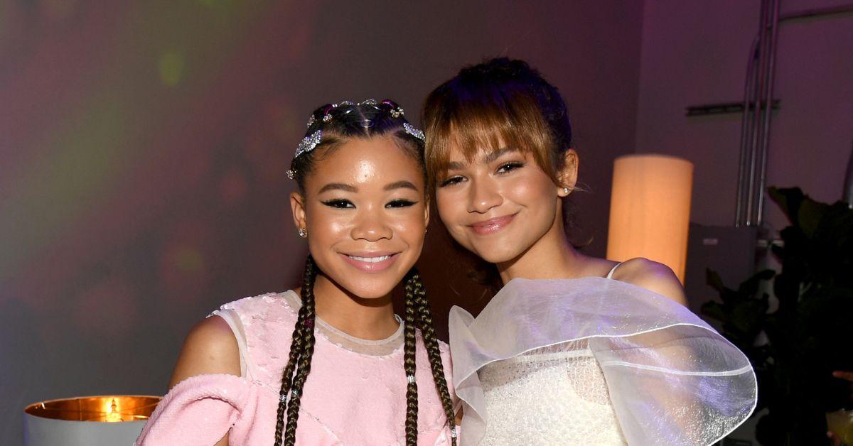 (l-r): Storm Reid and Zendaya at the 'Euphoria' premiere in 2019.