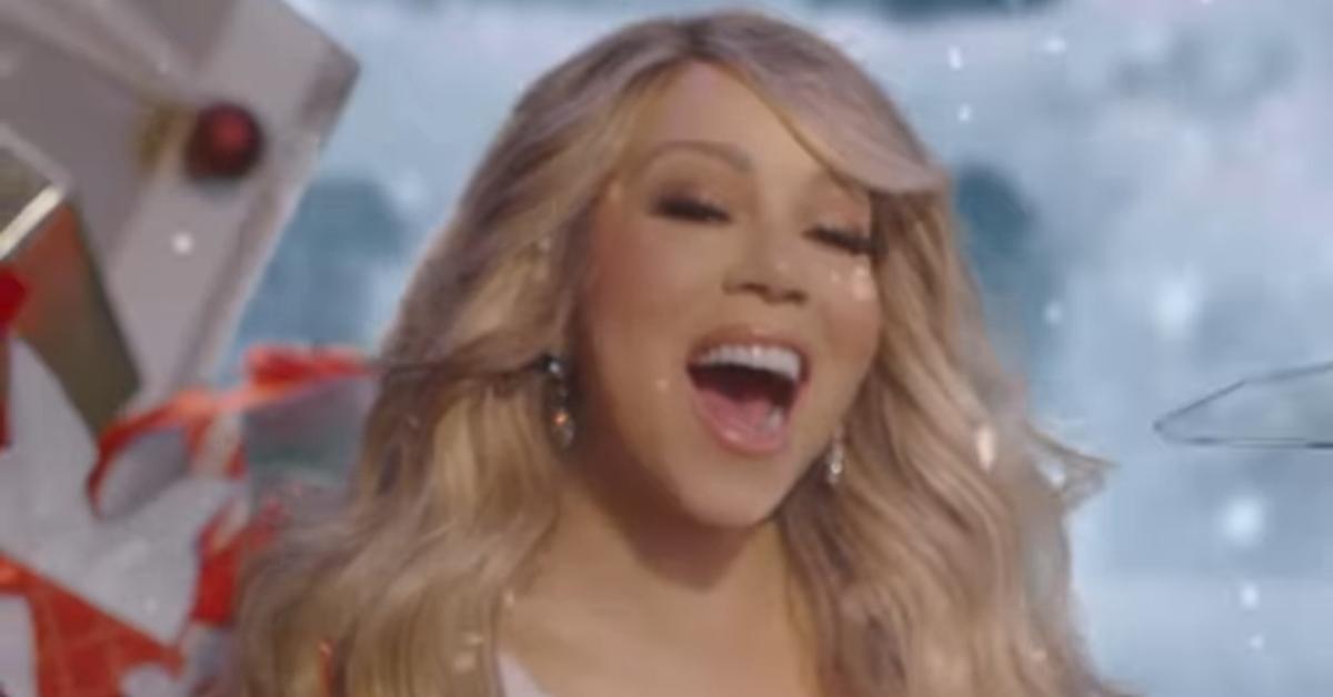 Mariah Carey singing "It's Time" in a commercial