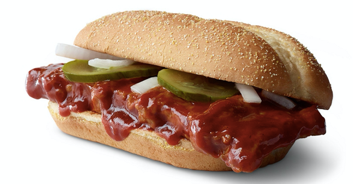 Where Is the McRib Available? It Will Return to McDonald's in 2021