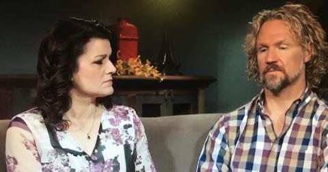 Robyn and Kody Brown on Sister Wives couch