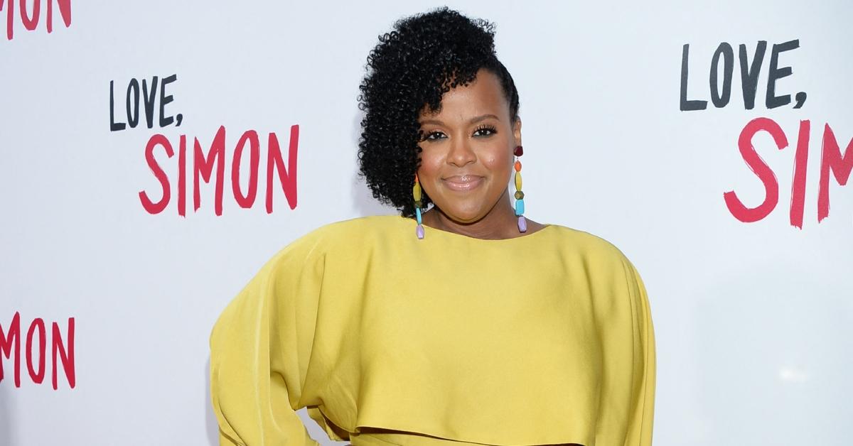 Natasha Rothwell posing at the 'Love, Simon' premiere.