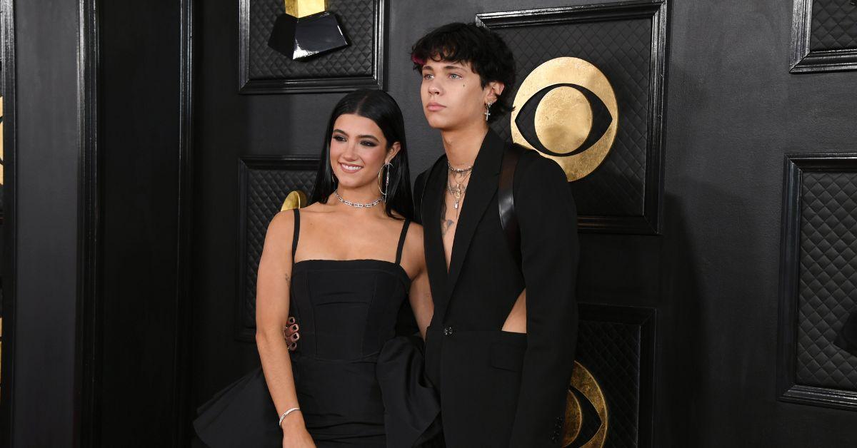 (l-r): Charli D'Amelio and Landon Barker at the Grammys