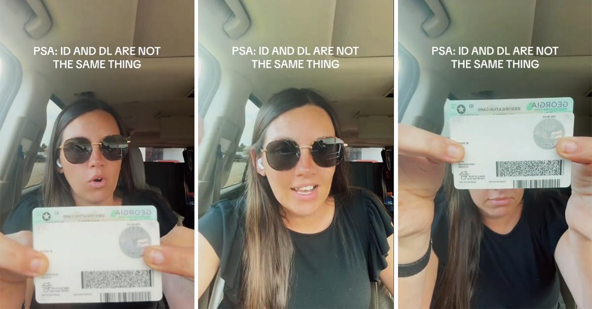 Viral post about woman who confused her state ID for her driver's license.