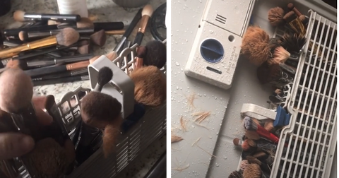 tiktok makeup brush fail