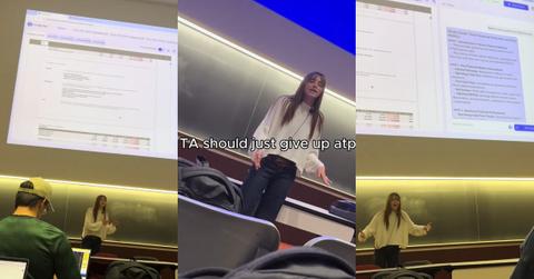 Passionate College TA’s Rant to Failing Students Shocks TikTok