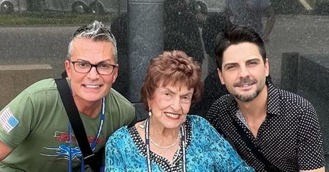 (l-r): Randy Fenoli, his mother Jeanette, and Mete Kobal