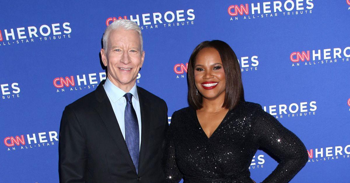 Laura Coates and Anderson Cooper at the CNN Heroes All-Star Tribute in 2024. 