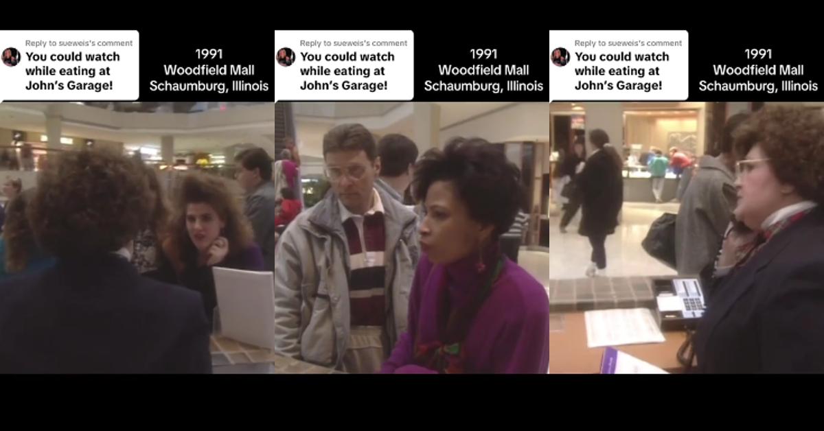 TikTok’s in Awe of “Goat” Mall Directory Woman in 1991